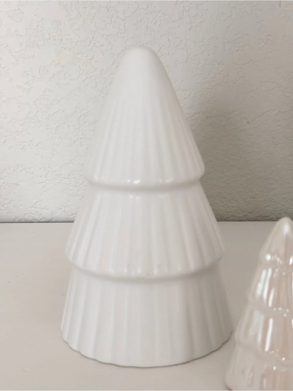 TARGET White/ Pearl Ceramic Trees (3) NWT